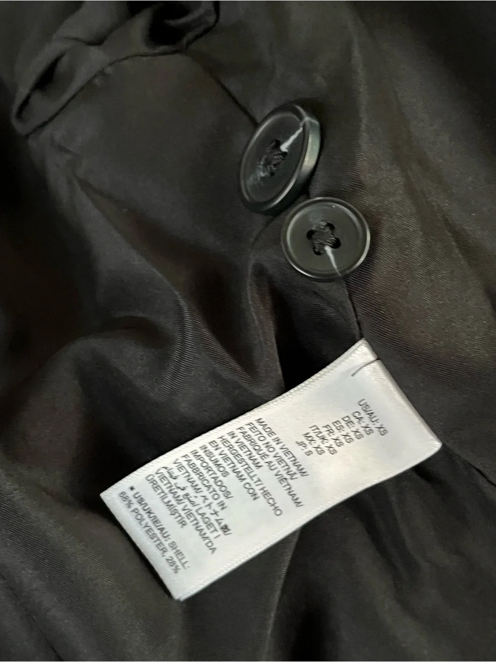 NWT The Drop Reims Cropped Blazer Black XS Tailored Stretch Jacket
